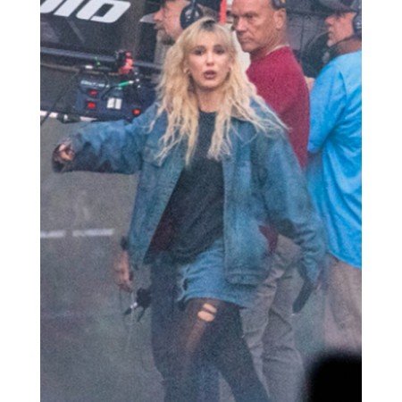 The Electric State 2023 Millie Bobby Brown Denim Jacket